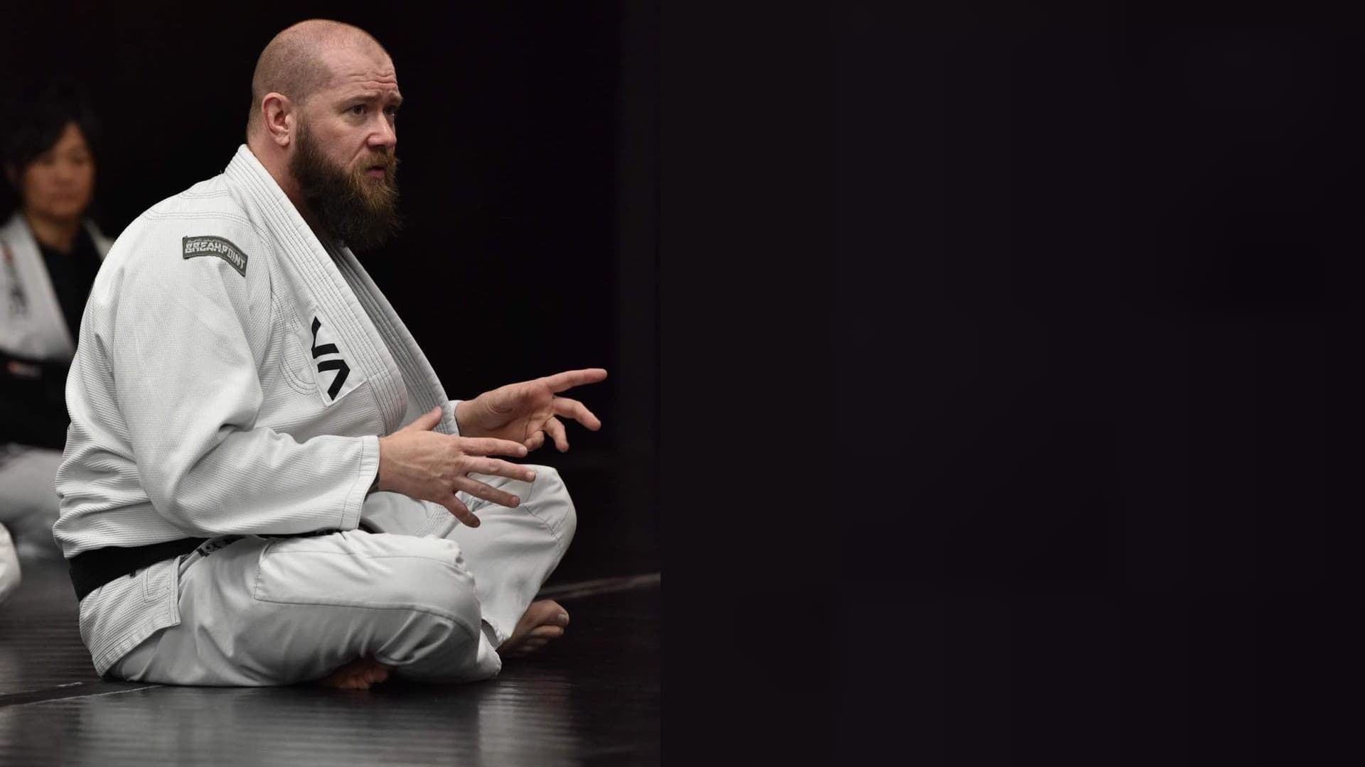 Steve Miller teaching on the mat