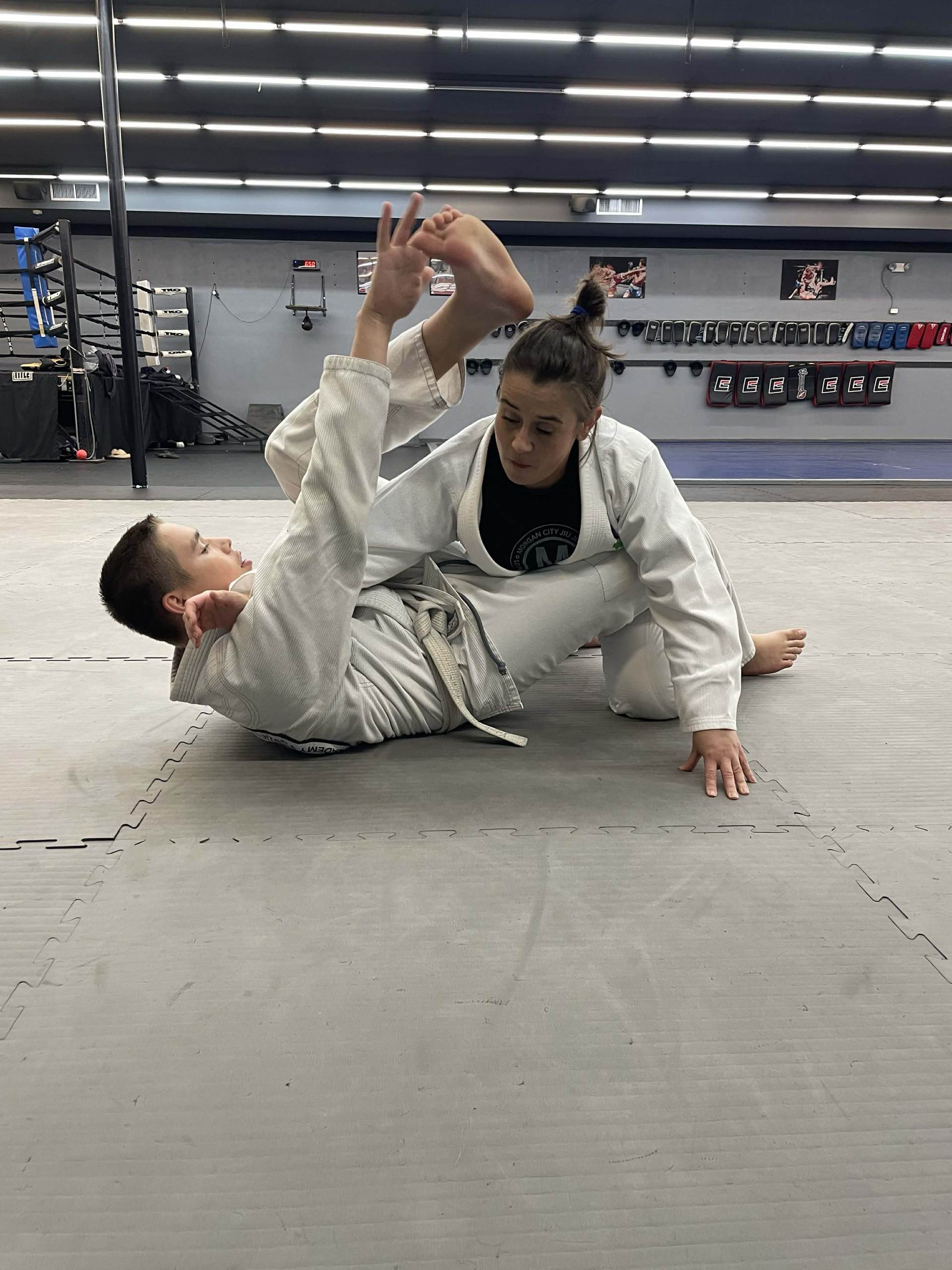 Jiu Jitsu drill at Louisiana Black Belt Academy